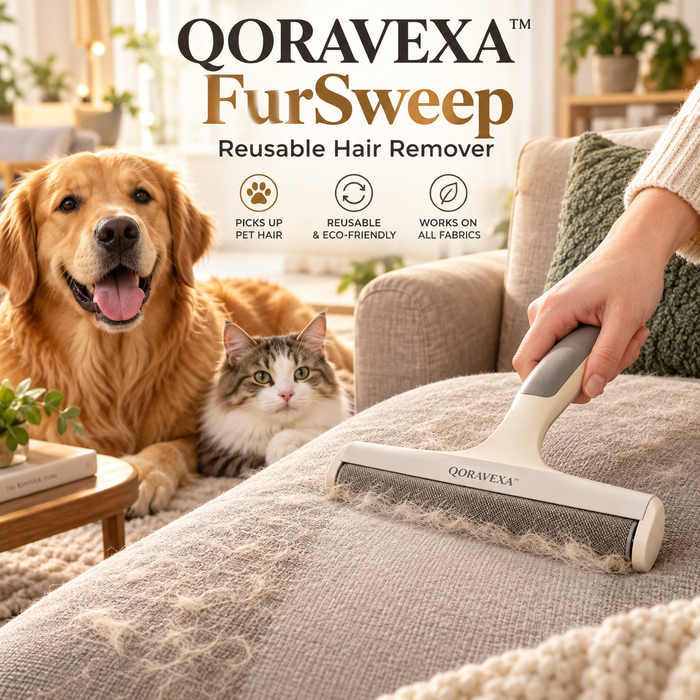 QORAVEXA™ FurSweep Reusable Hair Remover