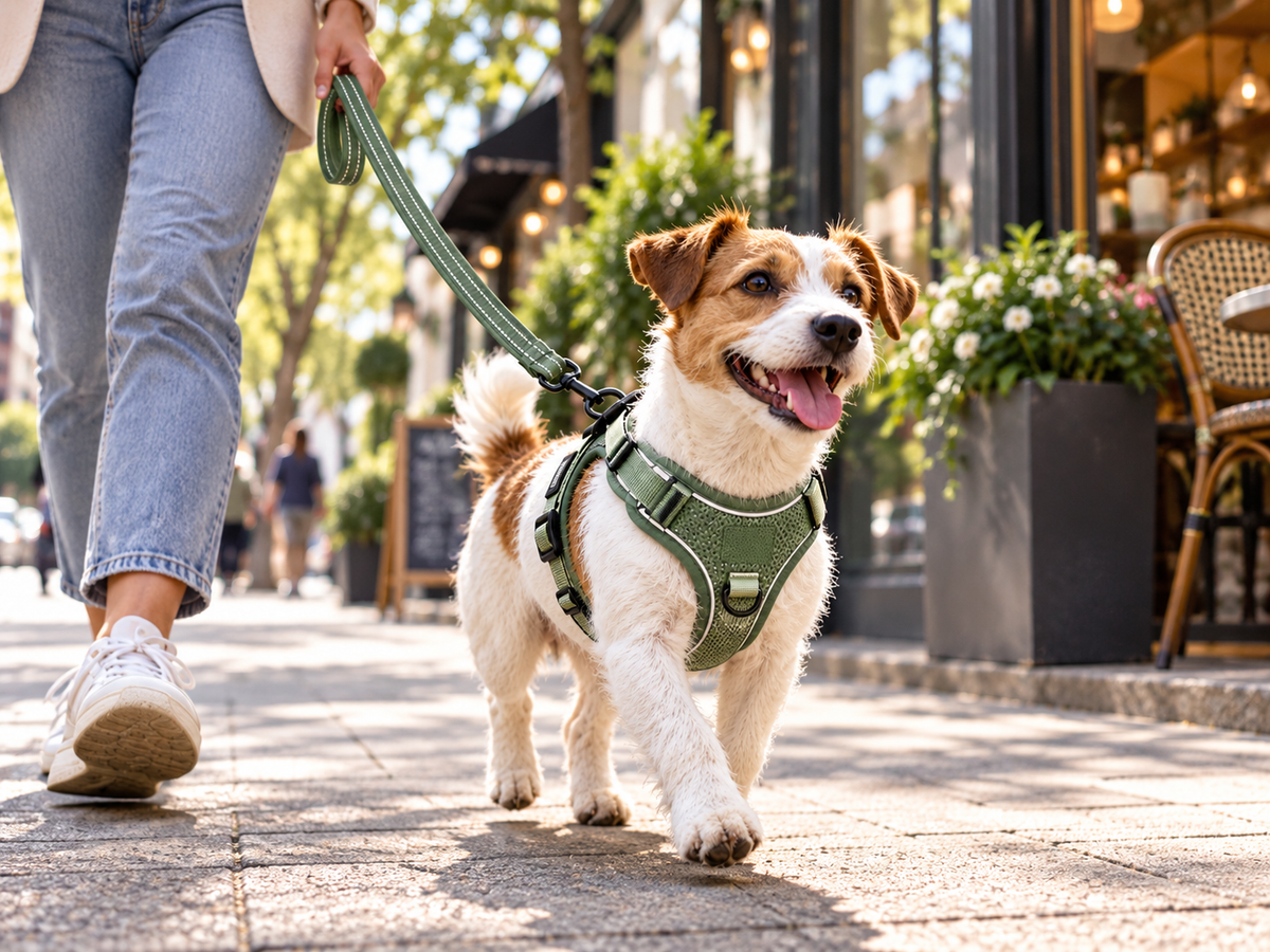 QORAVEXA™ TrailComfort Adjustable Pet Harness Set