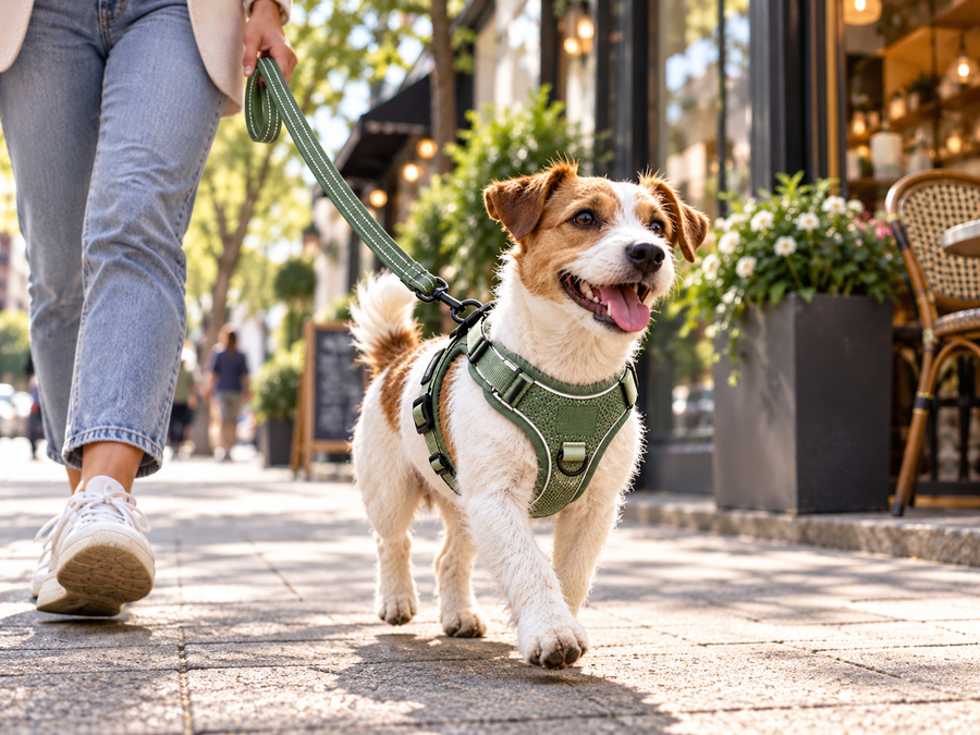 QORAVEXA™ TrailComfort Adjustable Pet Harness Set