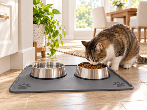 QORAVEXA™ CleanPaw Pet Feeding Mat