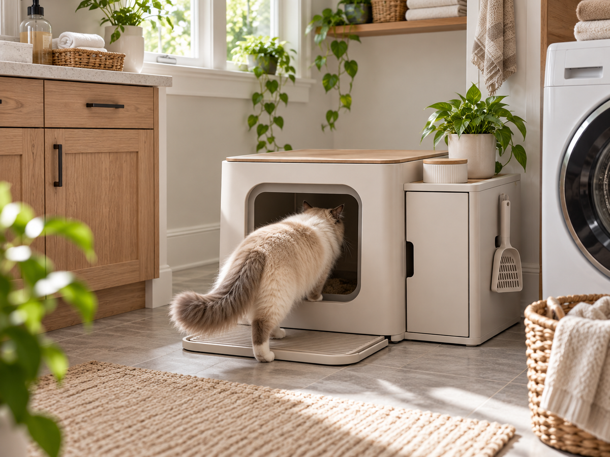 QORAVEXA™ FreshLitter Cat Box Station