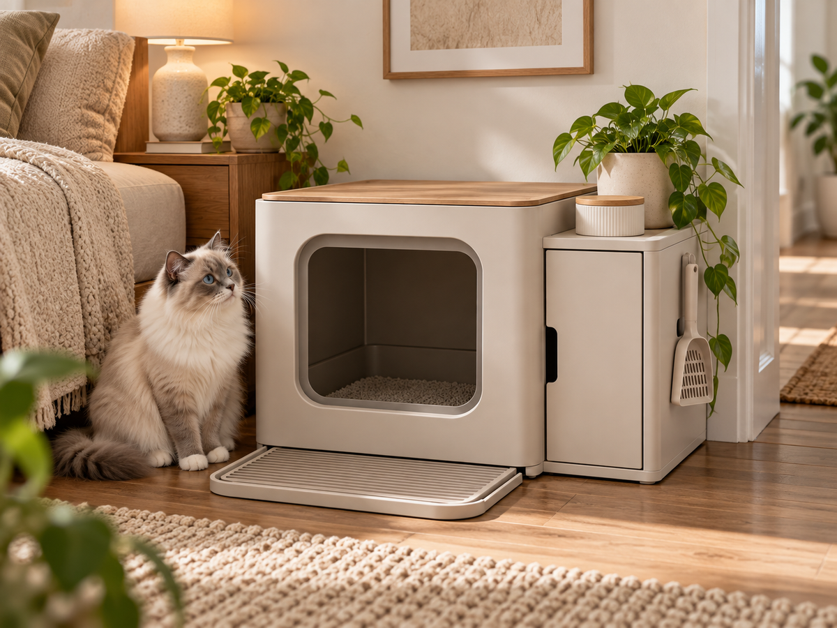 QORAVEXA™ FreshLitter Cat Box Station
