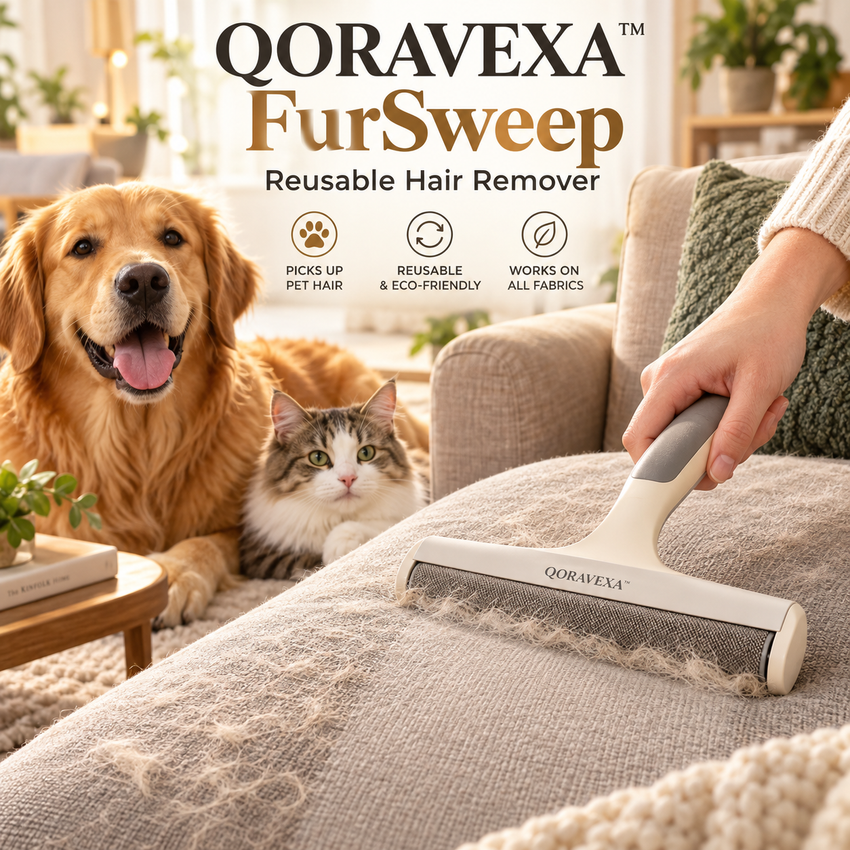 QORAVEXA™ FurSweep Reusable Hair Remover