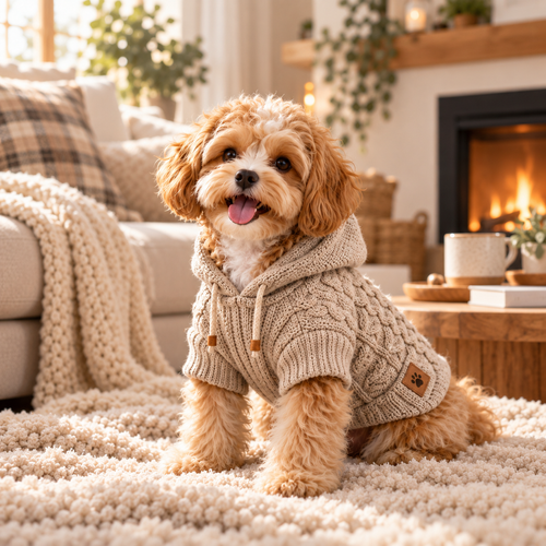 QORAVEXA™ CozyPup Knit Pet Hoodie