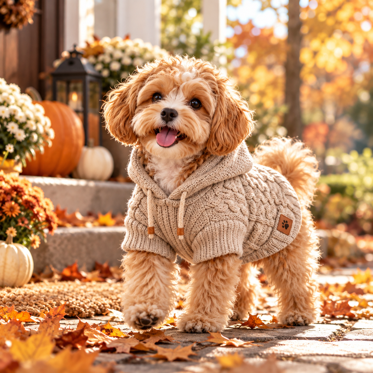 QORAVEXA™ CozyPup Knit Pet Hoodie