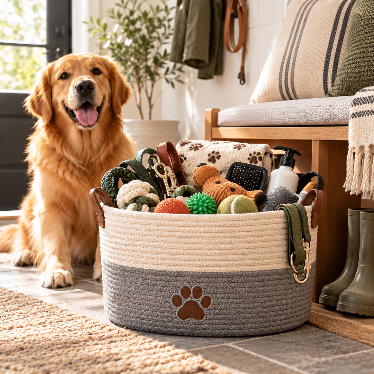 QORAVEXA™ StorePaw Pet Toy & Supply Bin