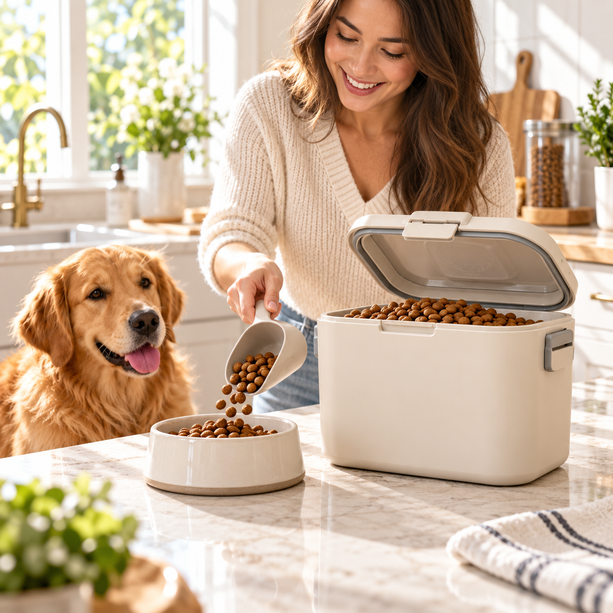 QORAVEXA™ TidyTreat Airtight Pet Food Container